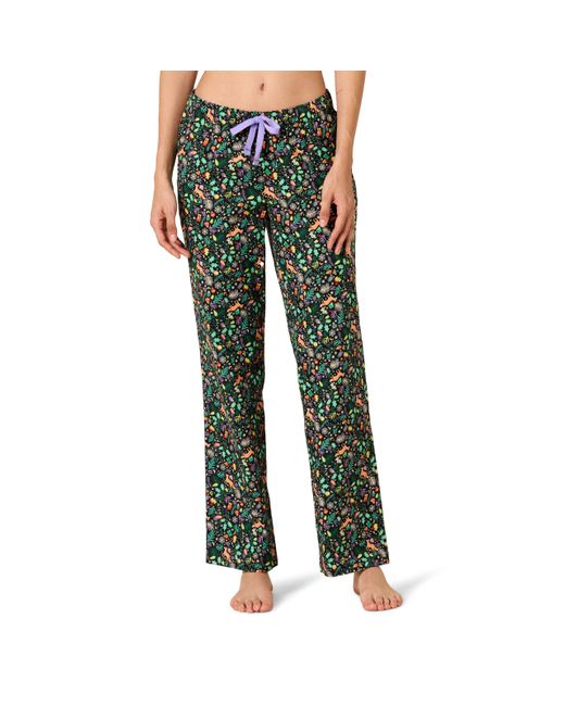 Pantalón para Dormir de Franela Amazon Essentials de color Green