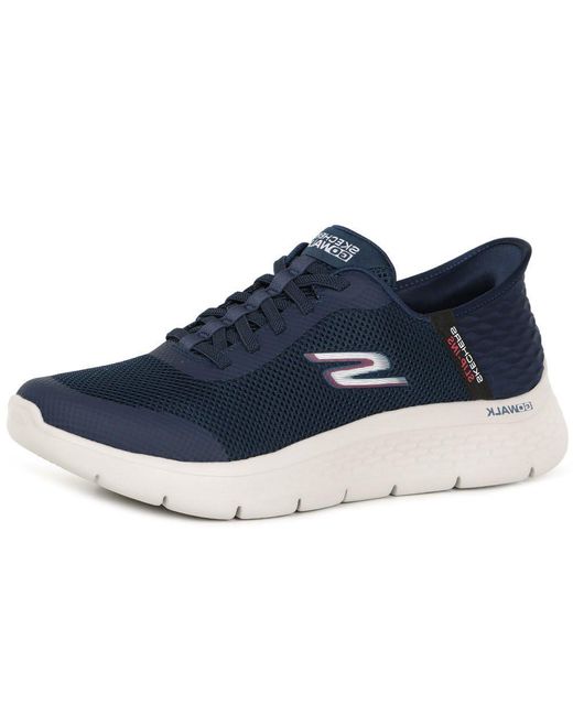 Skechers Go Walk Flex-hands Up Sneakers Voor in het Blue voor heren