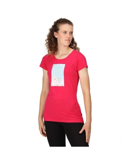 Regatta Red Ladies Breezed Iii T-shirt Pink Potion 26
