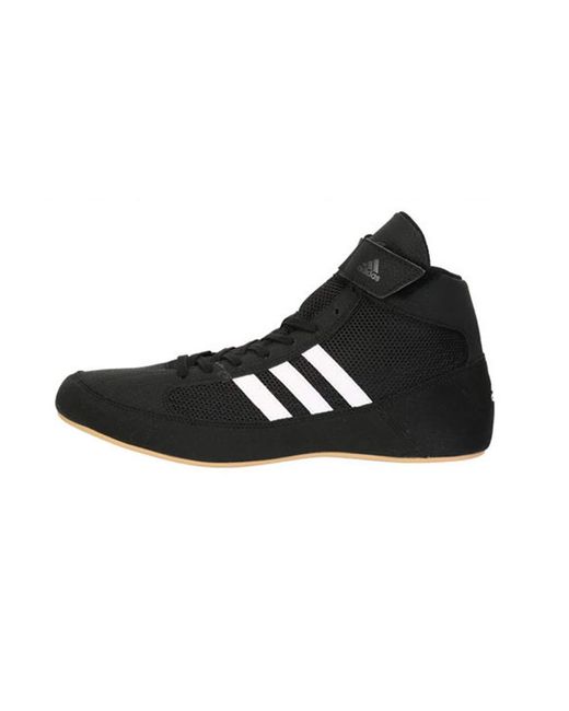 adidas Hvc Wrestling Shoe in Black/White/Iron Metallic (Black) for Men