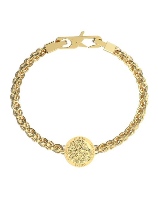 Guess Lion King Bracelet One Size in het Metallic voor heren