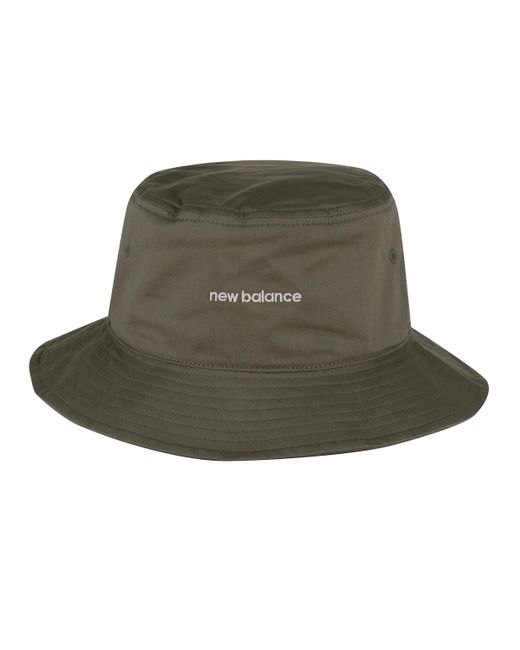 New Balance Green , , Lightweight Cotton Bucket Hat, Everyday Casual Wear, One Size Fits Most, Dark Olivine