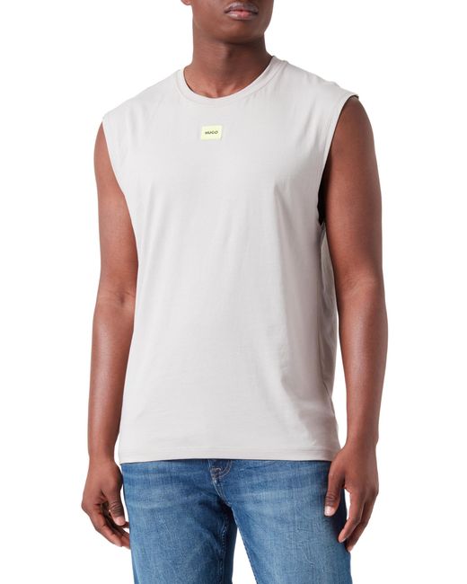HUGO White Dankto241 T-shirt for men