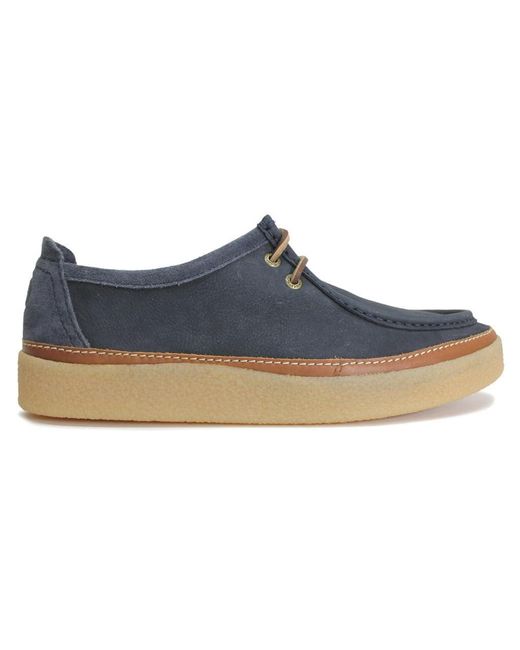 Clarks Blue Clarkwood Moc Derby for men