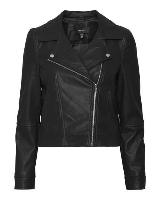 Vero Moda Black Vmbella Annabel Short Coated Jacket Noos