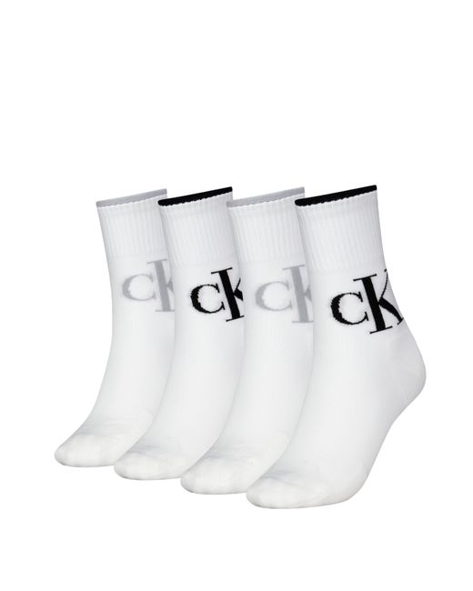 Calvin Klein White Crew Socks
