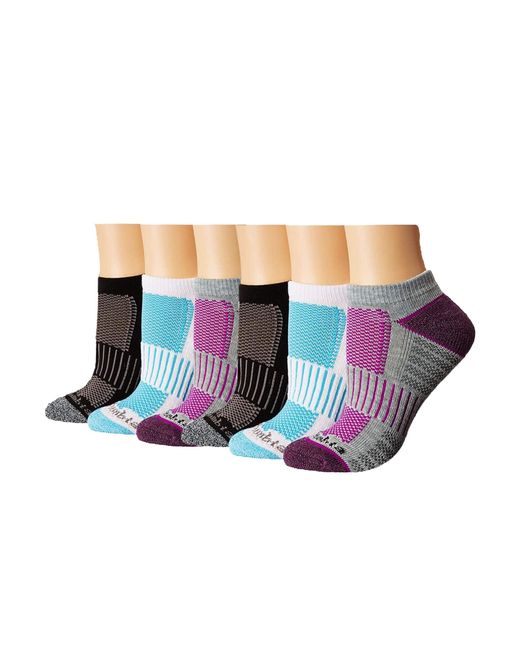 Columbia Blue Cropped Crew Pique Footbed Socks