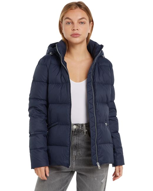 Tommy Hilfiger Blue Recycled Down Jacket Winter