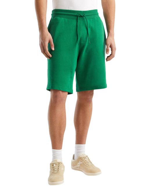 Benetton Green Bermuda 3j68u900c Shorts for men