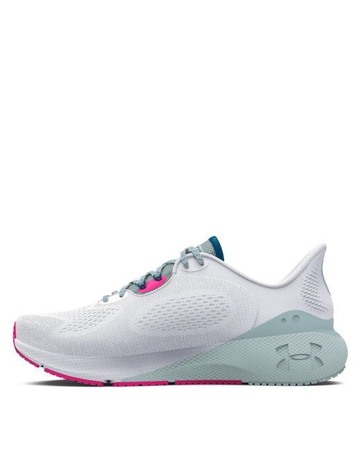Under Armour Gray Hovr Machina 3 S Running Shoes White Pink