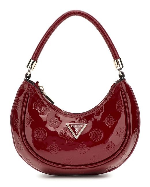 Zalina Mini Small Hobo Red Logo di Guess