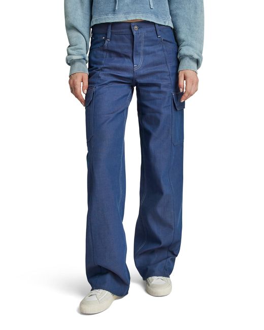 G-Star RAW Blue Judee Cargo Jeans
