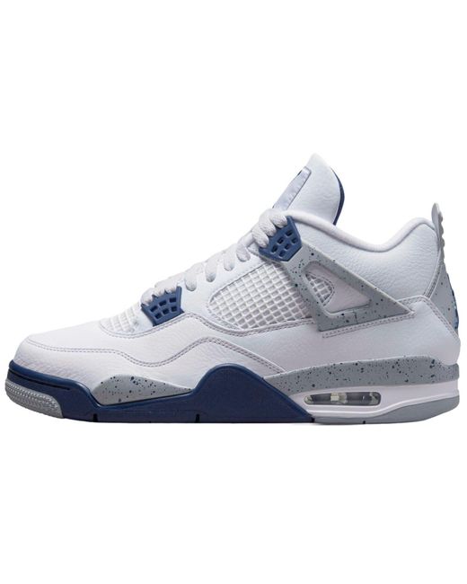 Nike Black Jordan 4 Retr Midnight Blue - 44 for men