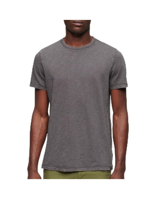 Superdry Gray Slub Short Sleeve T-shirt Xl Grey for men