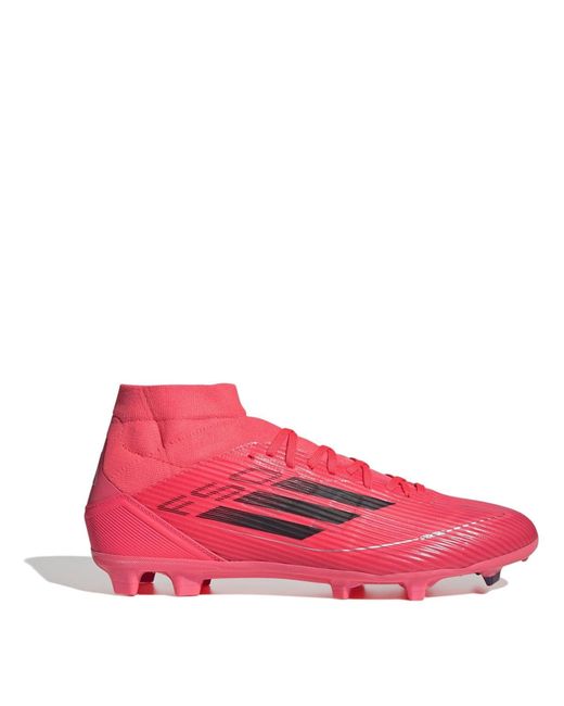 Adidas S F50 League Mid Cut Firm Ground Football Boots Pink/black 9 for men