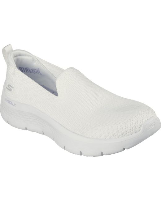 Sneaker estiva da donna Go Walk Flex-Bright di Skechers in White