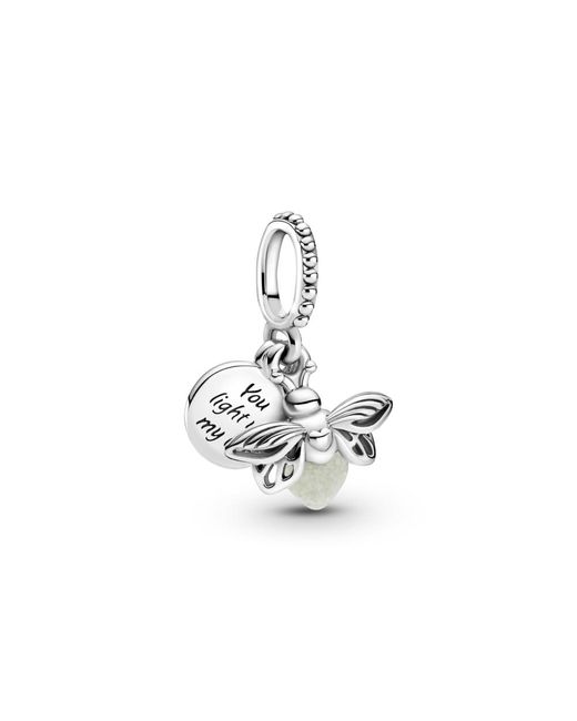 Pandora Metallic In-the-dark Firefly Dangle Charm - Compatible Moments Bracelets - Jewelry For - Gift For - Made With Sterling