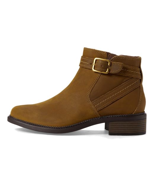 Clarks Brown Maye Strap Ankle Boot