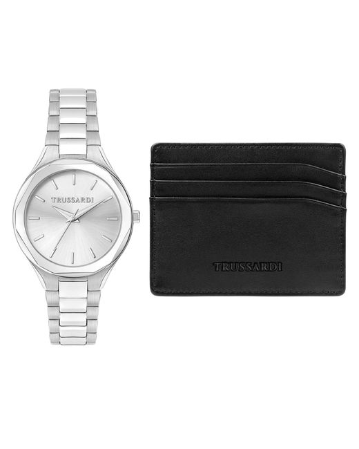 Orologio Analogico al Quarzo Adulti con Cinturino in Acciaio Inossidabile R2453157507 di Trussardi in Black