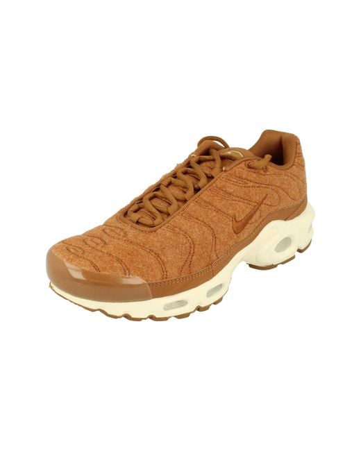 Nike Brown Air Max Plus Quilted Tn Tuned Casual Style Trainers Shoes for men