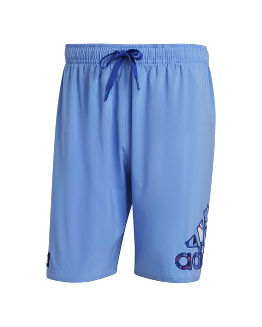 Adidas Flor Log Clx Cl Swim Shorts in Blue für Herren