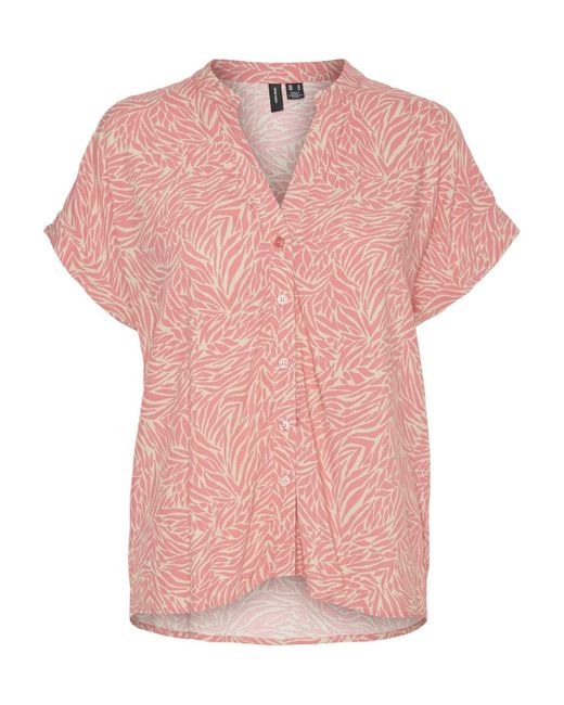 Vero Moda Pink Vmsara Ss Shirt Wvn Vest