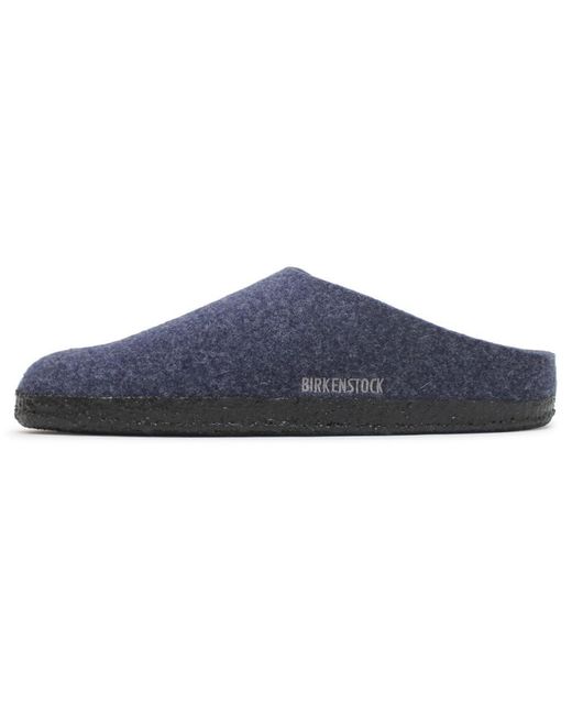 Birkenstock Zermatt Rivet Wool Felt Dark Blue Sandals 7 Uk