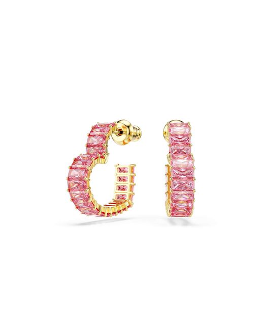 Swarovski Matrix Ringoorbellen in het Pink