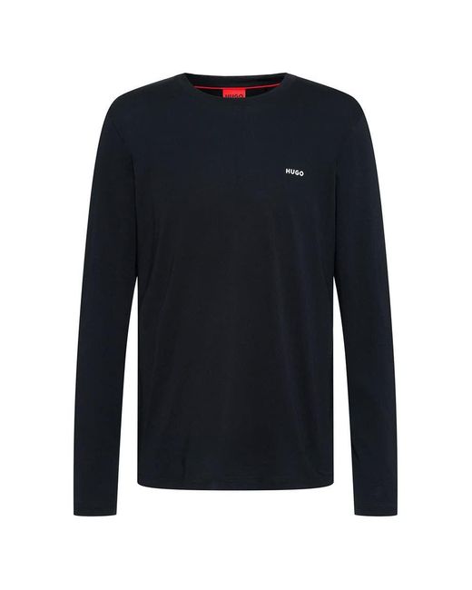 HUGO Derol222 T Shirt in Black für Herren