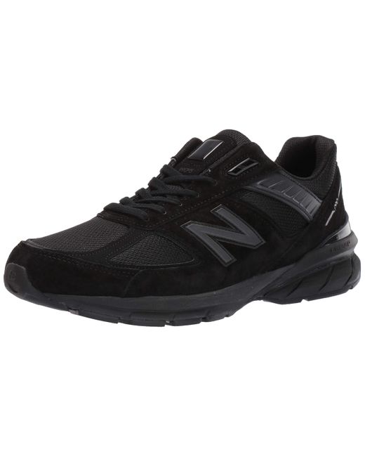New Balance Leather Made In Us 990v5 in Black/Black (Gray) for Men - Save  5% - Lyst