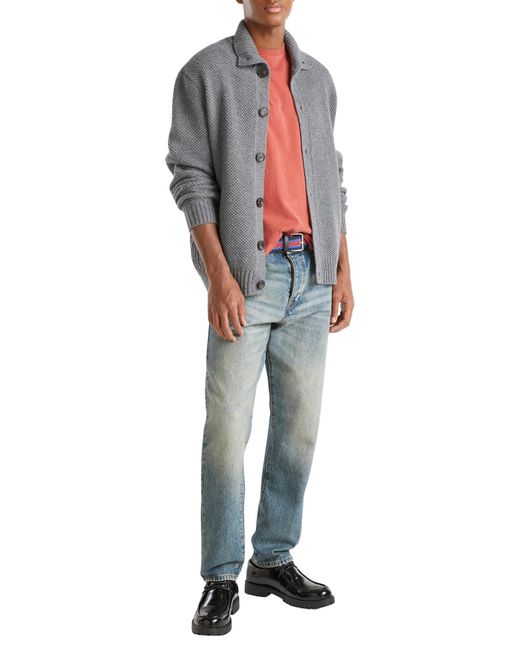 Maglia Coreana M/L 18AYU5012 Maglione Cardigan di Benetton in Black da Uomo