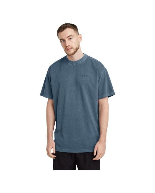 G-Star Pigment dye Loose Regular Tee in Blue für Herren