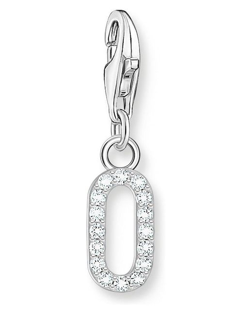Charm pour femme en argent 925 et zircone Taille unique 0 32028201 Thomas Sabo en coloris White
