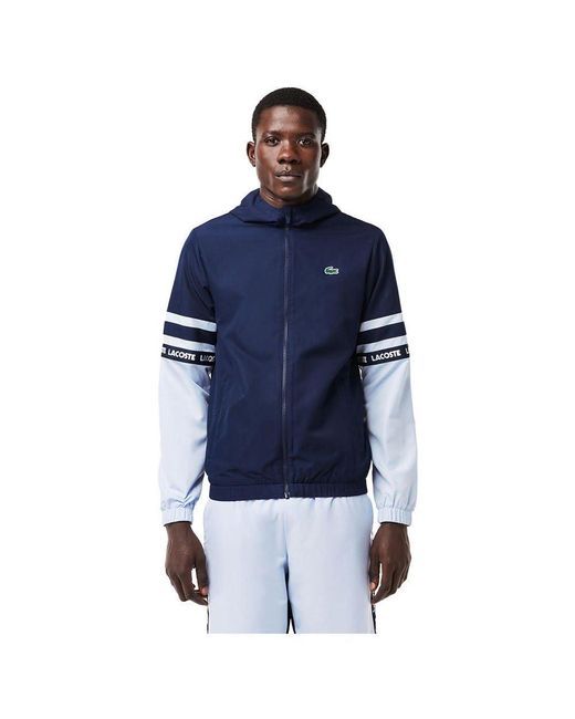 Lacoste jacket navy blue hotsell