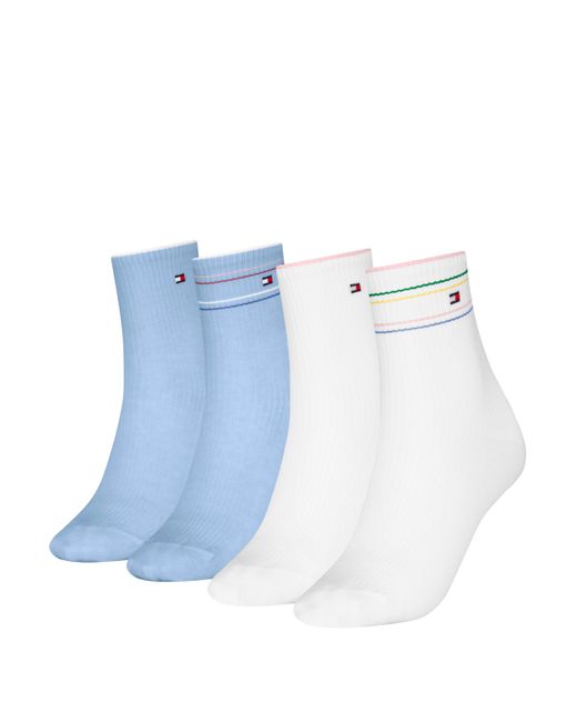 Rib Shine Calcetines Cortos Tommy Hilfiger de color Blue