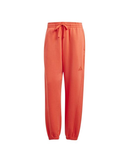 Adidas S All Szn Fleece Loose Joggers Bright Red 8
