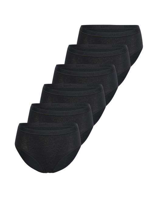 Sloggi Black Midi Slip - 6er