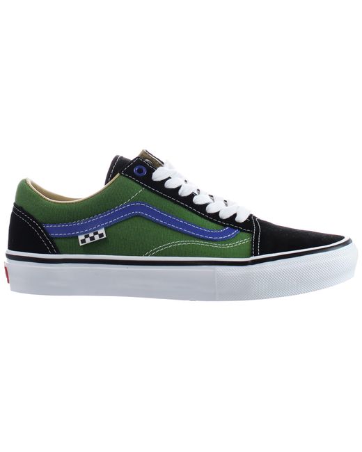 Vans Blue Old Skool University Lace-up Green Synthetic S Shoes Vn0a5fcbape for men