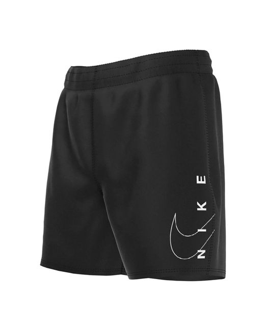 Nike Swim 4" Volley Shorts in het Black voor heren