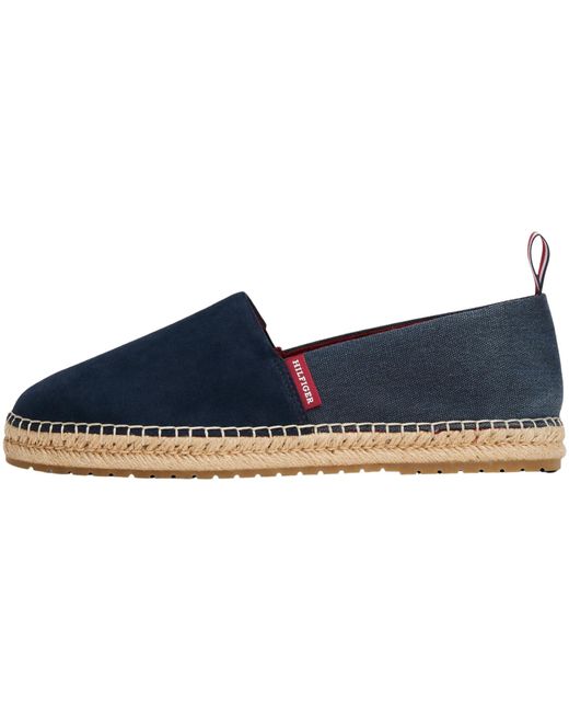 Espadrilles Flex Mix en Daim Tommy Hilfiger pour homme en coloris Black