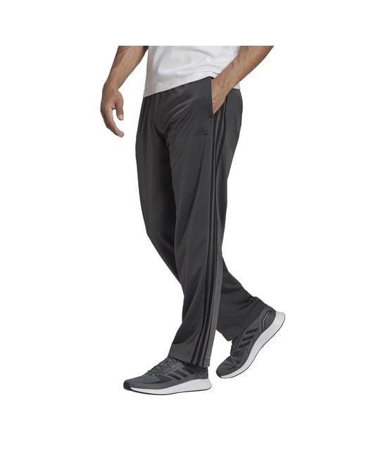 adidas Standard Essentials Warmup Open Hem 3stripes Tracksuit Bottoms