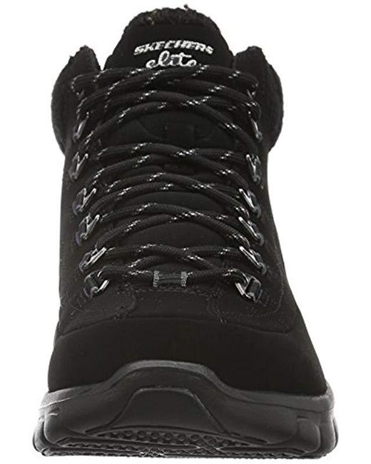 skechers steel toe mujer negro