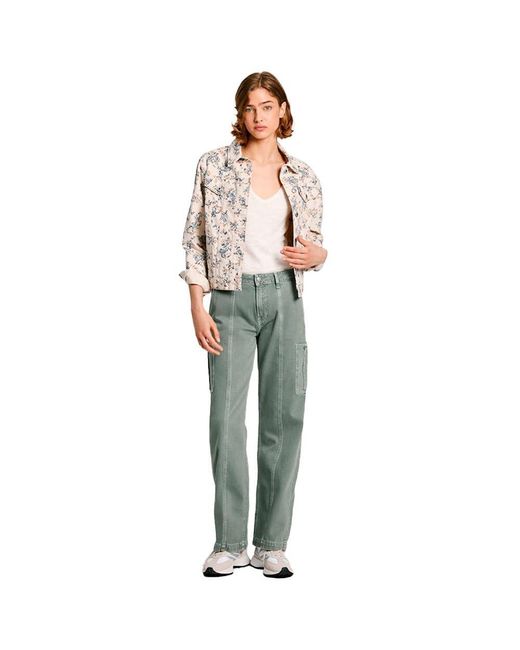 Pepe Jeans Regular Jacket Paisley Pl402409 in het Green