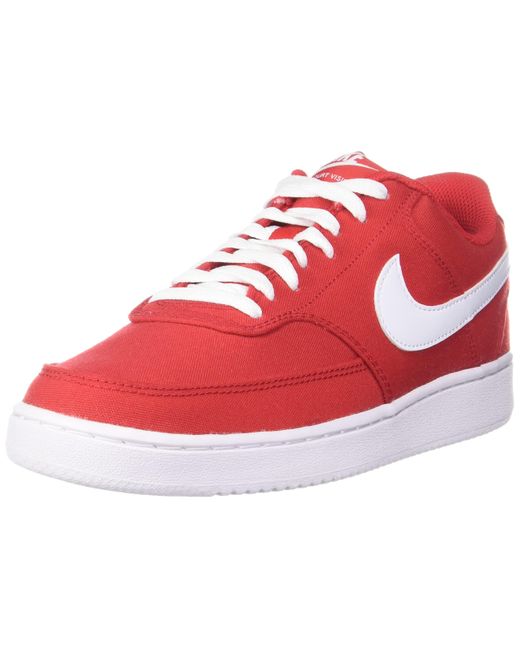 red nike court vision low