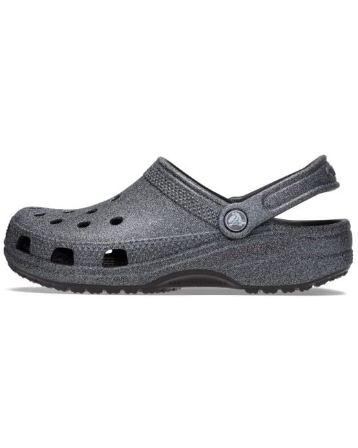 CROCSTM Black And Classic Sparkly Clog | Metallic and Glitter Shoes