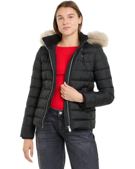 Tommy Hilfiger Tjw Basic Hooded Down Jacket Ext Dw0dw18312 Lyst UK