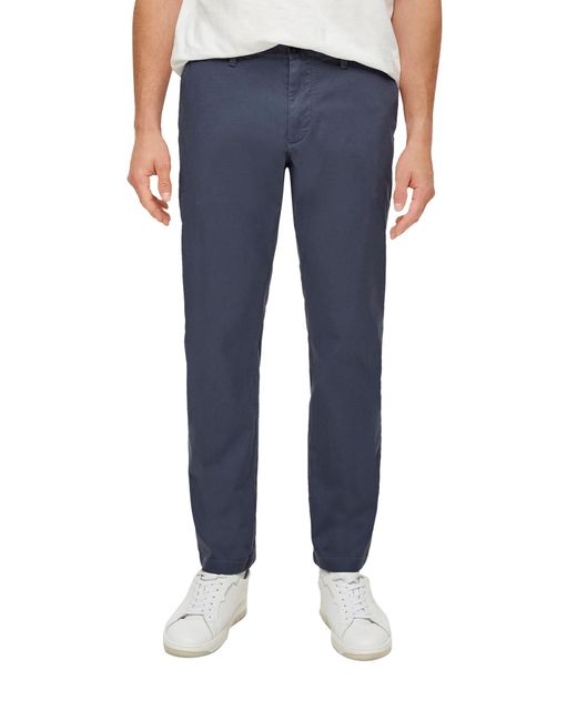 S.oliver Chino mit Canvas Struktur in Blue für Herren
