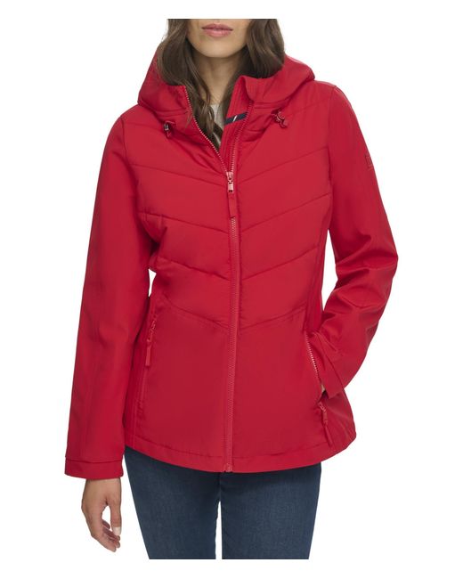 Tommy Hilfiger Red Sporty Weather Resistant Jacket