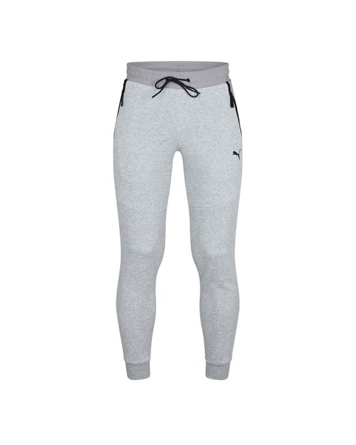 PUMA Gray S Tech Sweatpants Fl Joggers Light Grey He Xl for men