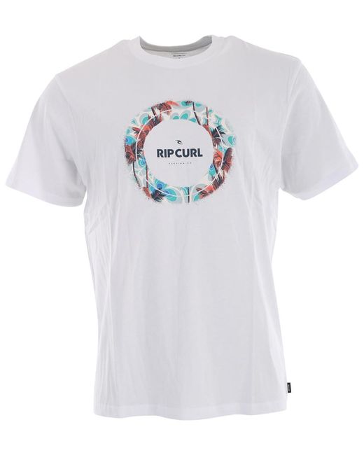 Rip Curl S Cotton Ss T-shirt ~ Fill Me Up White for men